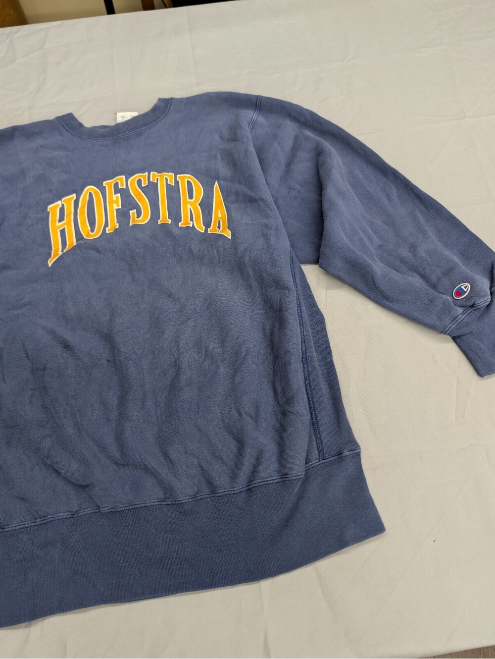 Hofstra Champion Reverse Weave Sweatshirt XL Blue 90s